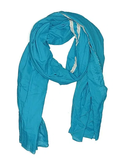 Pre-owned Assorted Brands Scarf In Teal