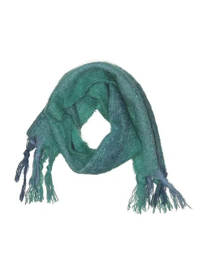 Pre-owned Assorted Brands Scarf In Teal