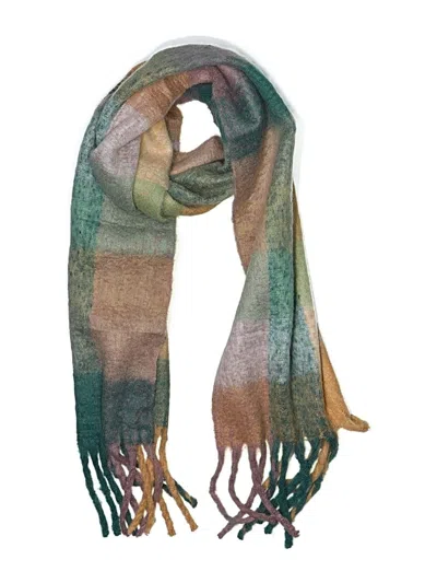 Pre-owned Assorted Brands Scarf In Teal