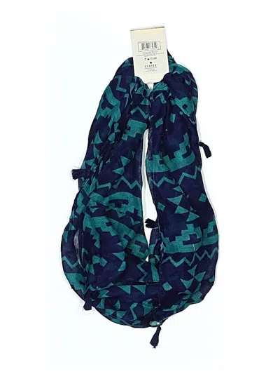 Pre-owned Assorted Brands Scarf In Teal