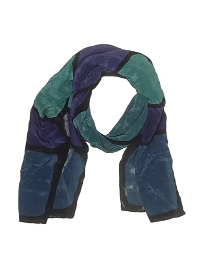 Pre-owned Assorted Brands Scarf In Teal