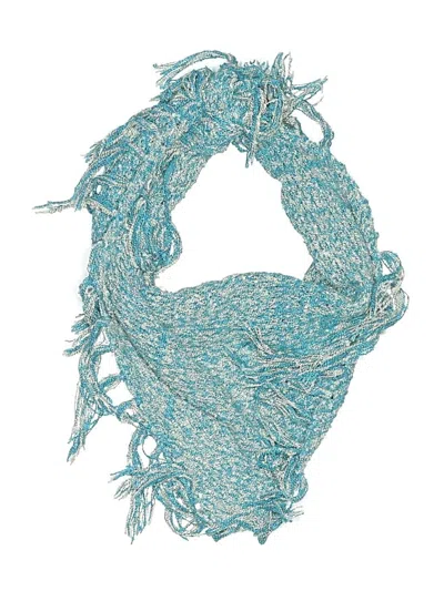 Pre-owned Assorted Brands Scarf In Teal