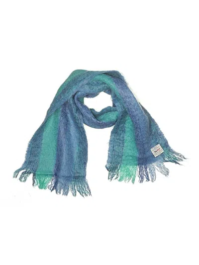 Pre-owned Assorted Brands Scarf In Teal