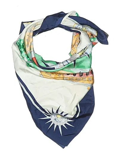 Pre-owned Assorted Brands Scarf In Teal