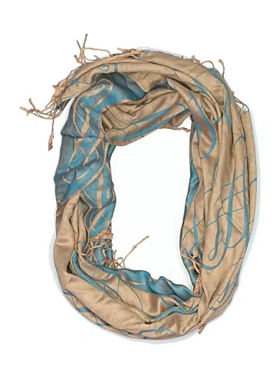 Pre-owned Assorted Brands Scarf In Teal