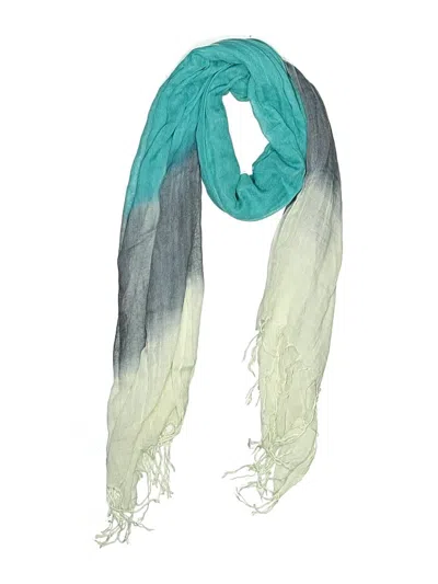 Pre-owned Assorted Brands Scarf In Teal