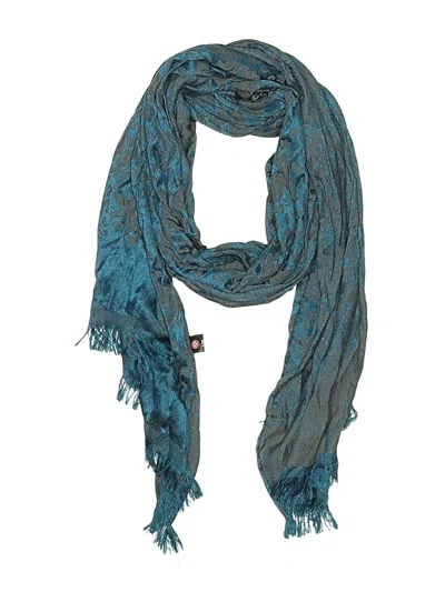 Pre-owned Assorted Brands Scarf In Teal