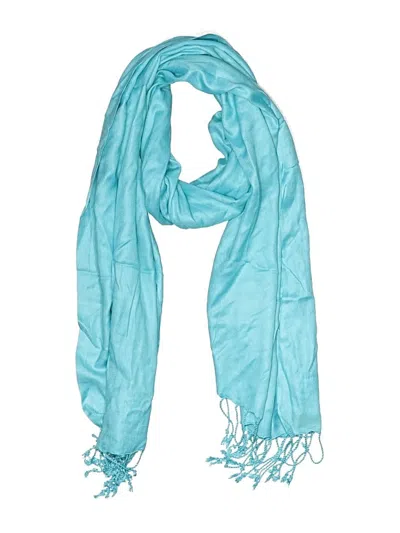 Pre-owned Assorted Brands Scarf In Teal