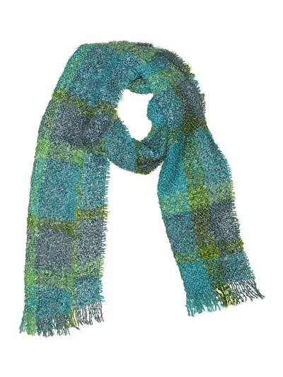 Pre-owned Assorted Brands Scarf In Teal