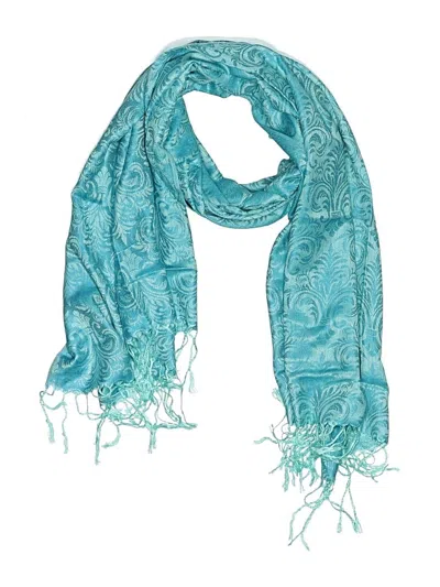 Pre-owned Assorted Brands Scarf In Teal