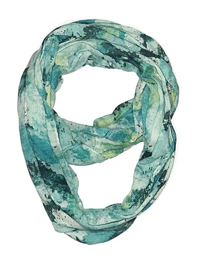 Pre-owned Assorted Brands Scarf In Teal