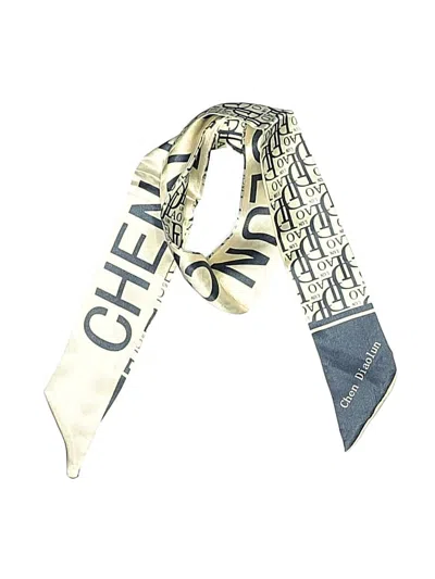Pre-owned Assorted Brands Scarf In White