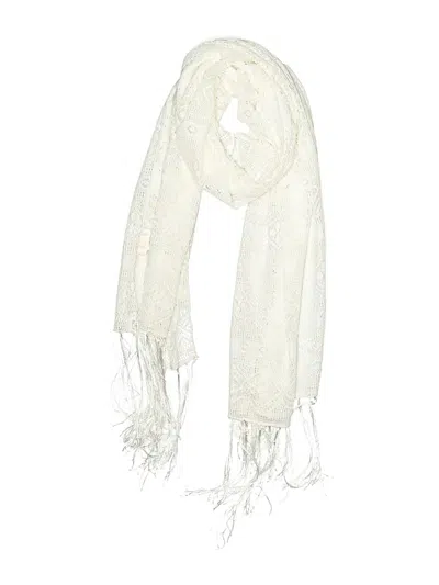 Pre-owned Assorted Brands Scarf In White