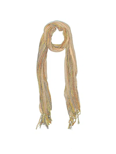 Pre-owned Assorted Brands Scarf In Yellow
