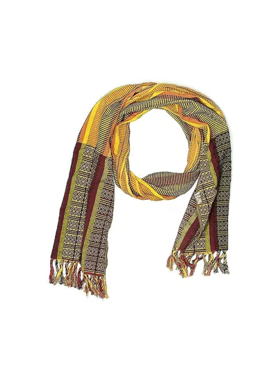Pre-owned Assorted Brands Scarf In Yellow
