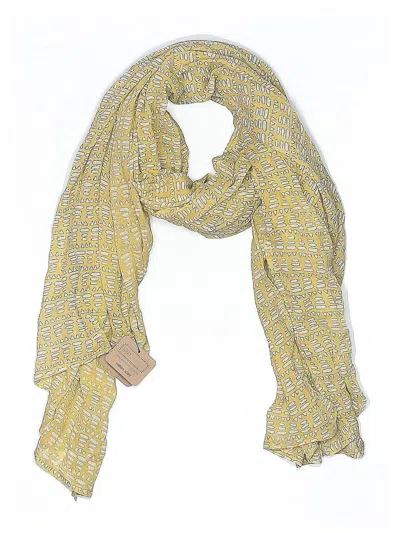 Pre-owned Assorted Brands Scarf In Yellow
