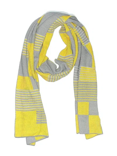 Pre-owned Assorted Brands Scarf In Yellow