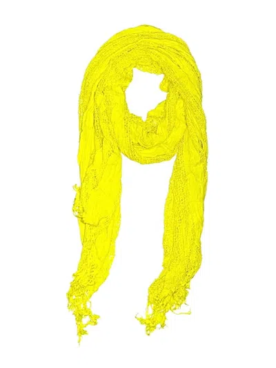 Pre-owned Assorted Brands Scarf In Yellow