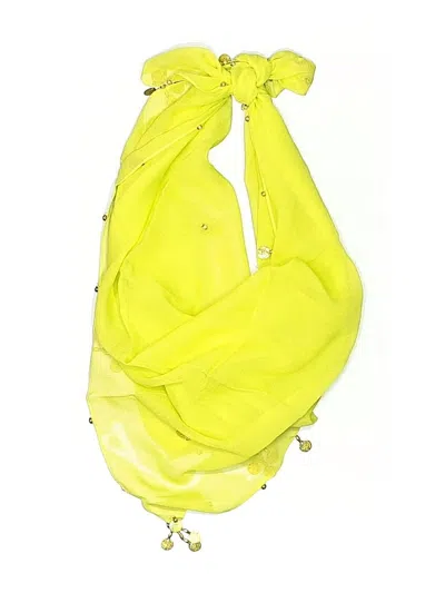Pre-owned Assorted Brands Scarf In Yellow