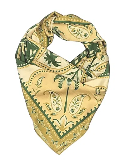 Pre-owned Assorted Brands Scarf In Yellow
