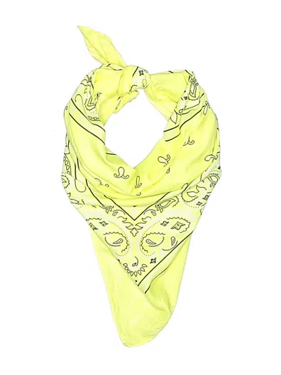Pre-owned Assorted Brands Scarf In Yellow