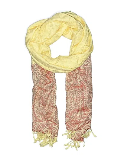 Pre-owned Assorted Brands Scarf In Yellow