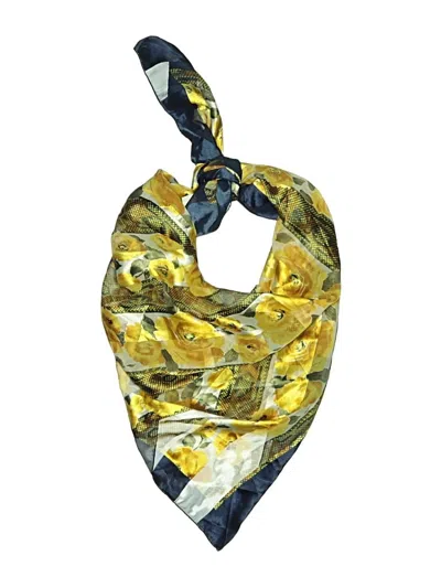 Pre-owned Assorted Brands Scarf In Yellow