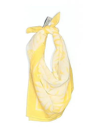 Pre-owned Assorted Brands Scarf In Yellow