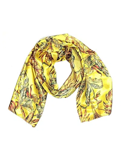 Pre-owned Assorted Brands Scarf In Yellow