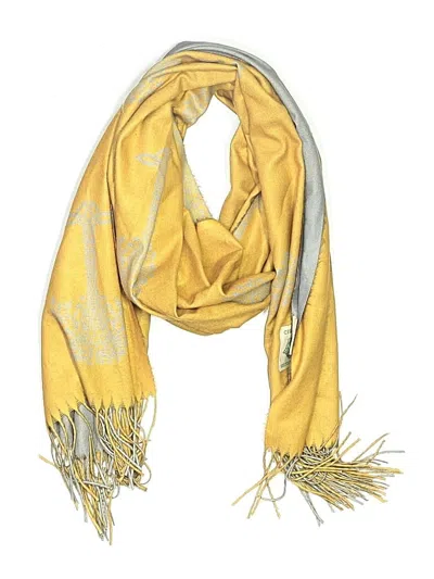 Pre-owned Assorted Brands Scarf In Yellow