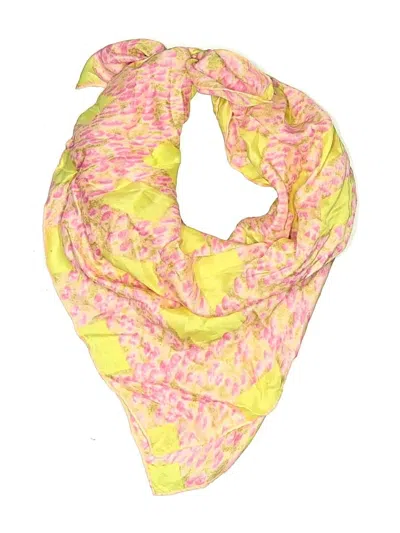 Pre-owned Assorted Brands Scarf In Yellow