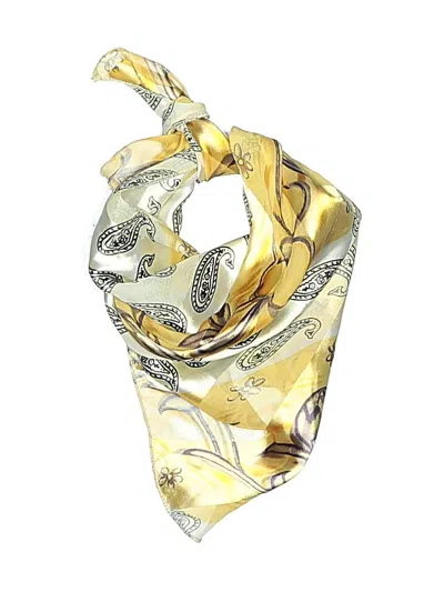 Pre-owned Assorted Brands Scarf In Yellow