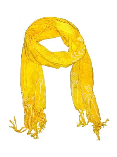 Pre-owned Assorted Brands Scarf In Yellow