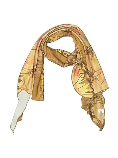 Pre-owned Assorted Brands Scarf In Yellow