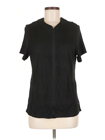 Assorted Brands Short Sleeve Blouse In Black