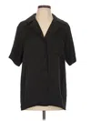 Assorted Brands Short Sleeve Blouse In Black