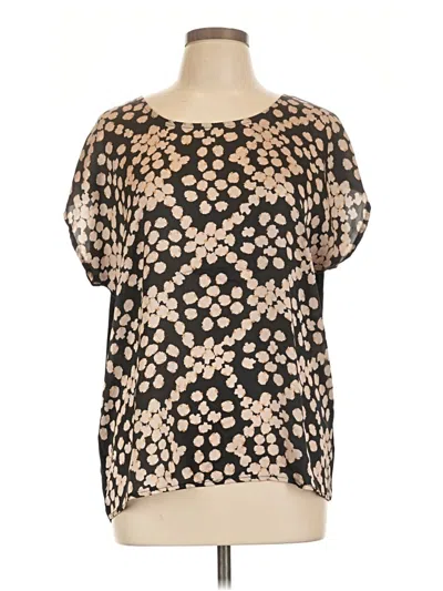 Pre-owned Assorted Brands Short Sleeve Blouse In Black