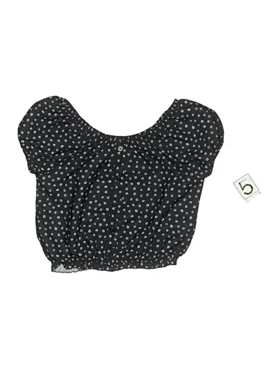 Assorted Brands Kids' Short Sleeve Blouse In Black