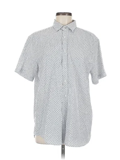 Pre-owned Assorted Brands Short Sleeve Blouse In Blue