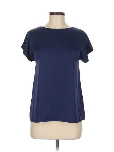 Pre-owned Assorted Brands Short Sleeve Blouse In Blue