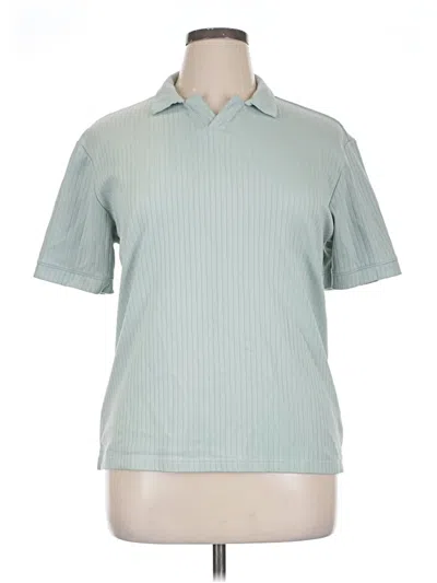 Pre-owned Assorted Brands Short Sleeve Blouse In Blue