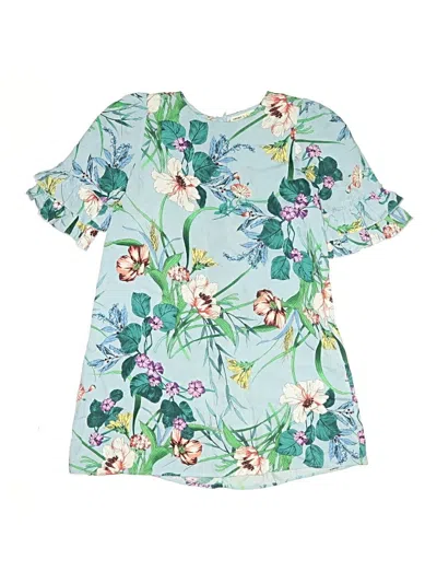 Pre-owned Assorted Brands Kids' Short Sleeve Blouse In Blue