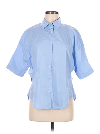Assorted Brands Short Sleeve Blouse In Blue