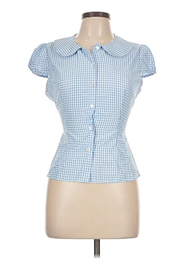 Assorted Brands Short Sleeve Blouse In Blue