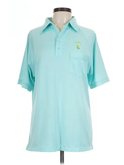 Pre-owned Assorted Brands Short Sleeve Blouse In Blue