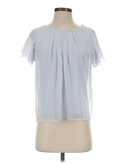 Pre-owned Assorted Brands Short Sleeve Blouse In Blue