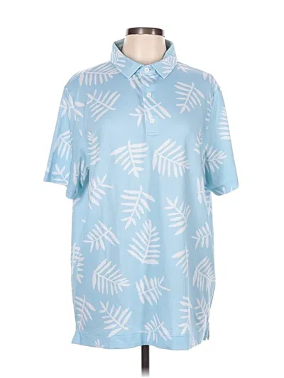 Pre-owned Assorted Brands Short Sleeve Blouse In Blue