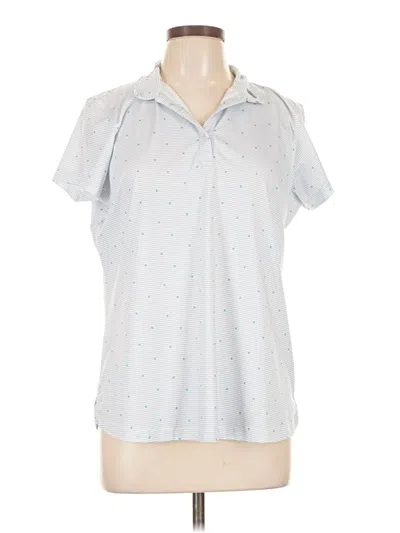 Pre-owned Assorted Brands Short Sleeve Blouse In Blue