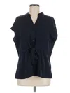 Assorted Brands Short Sleeve Blouse In Blue