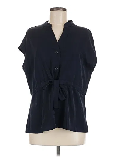 Assorted Brands Short Sleeve Blouse In Blue